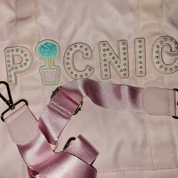 Stoney clover lane large tote customized picnic pink no strap new - Picture 2 of 3